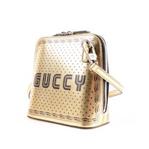 Gucci 2018 Crossbody GUCCY SEGA Print Spring Summer Collection Bag Gold - £1,572.47 GBP