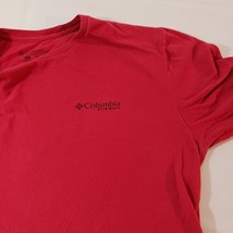 COLUMBIA Grow A Pair Graphic Men's Red Cotton Long Sleeve T-Shirt Size Large image 5