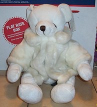 bearella bear in Faux Fur jacket 12&quot; Plush Stuffed Animal Russ Berrie - £18.77 GBP