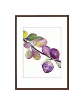 Original watercolor autumn leaves 21 x 29 cm wall art picture canvas hom... - $192.00