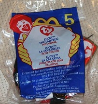 McDonald&#39;s Ty Teenie Beanie Lucky the lady bug #5 2000 NEW - $4.94