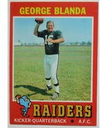 1971 TOPPS FOOTBALL George Blanda #39 QUARTERBACK Oakland Raiders NM-MINT - $18.50 CAD