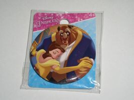 Disney Princess Beauty & The Beast Pinback Button New In Package Monogram1 1/2"  - $4.99