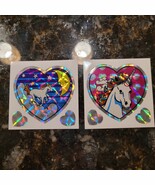 Lot 2 Vintage 80s Vending Machine Rainbow Moon Unicorn Heart Stickers 3&quot;... - $474.22 MXN