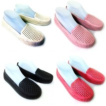 Women&#39;s Loafers Flats Jelly Hollow Slip On Casual Sandals Shoes Colors S... - $5.52