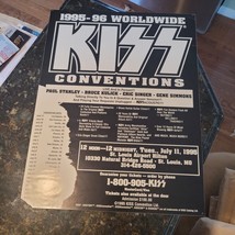 KISS Official Conventions 1995-1996 Poster READ - $29.95
