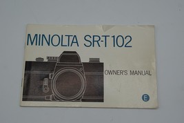 Minolta SR-T102 35mm SLR Camera Manual - $14.84