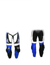 Yamaha R1 Men Racing Motorcycle Leather Armoured Trouser Motorbike Leather Pants - £140.76 GBP