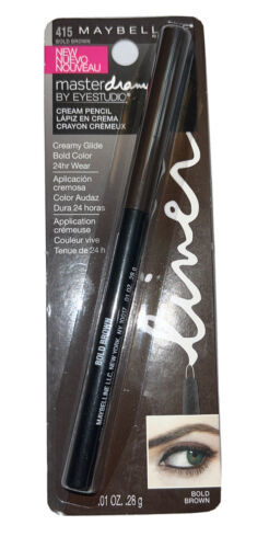 Maybelline Eye Studio Master Drama Cream Pencil #415 BOLD BROWN (New/Sealed) - $9.87