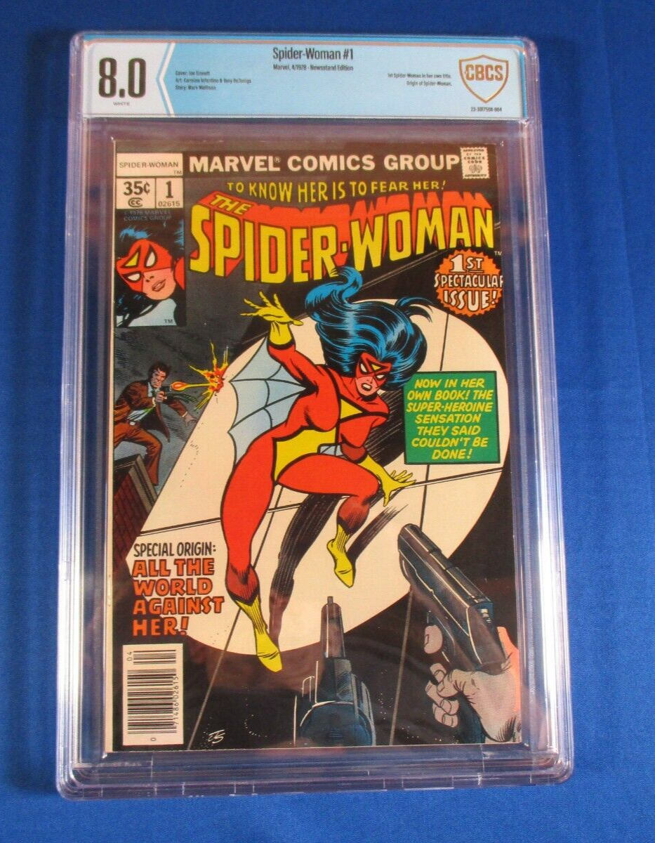 Spider-Woman  # 1 Marvel Comics 8.0 CBCS Newsstand 1st Appearance Jessica Drew - £51.94 GBP