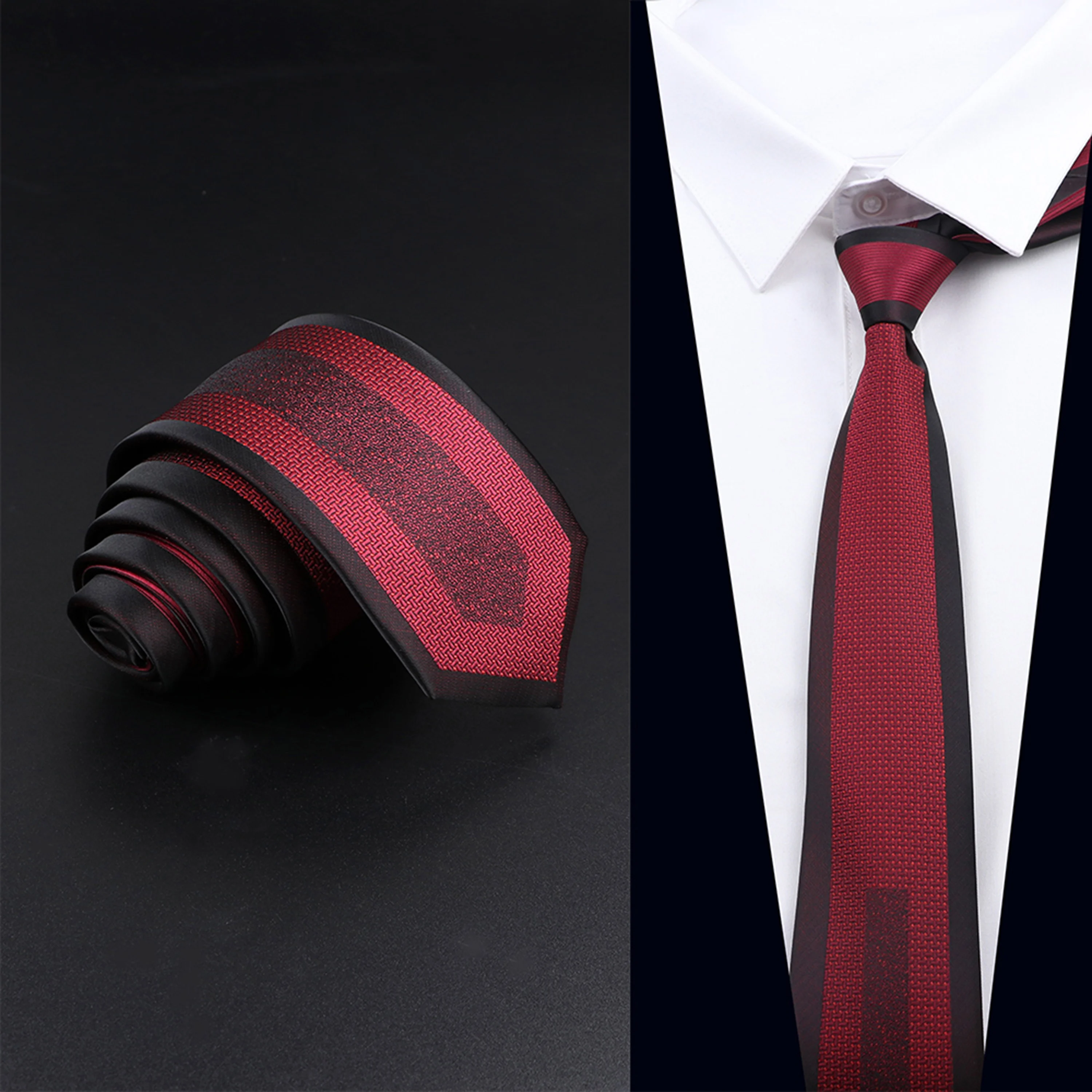 Sporting Men&#39;s Ties Fashion Luxury Red Silvery Golden Floral Jacquard Aktie Acce - £23.90 GBP