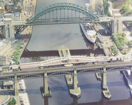 Newcastle Bridges, Tyne &amp; Wear - Framed Picture - 11&quot; x 14&quot; - £25.50 GBP