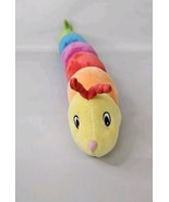 Baby Gund  Tinkle Crinkle Stuffed Plush Rainbow 16&quot; Worm Caterpillar Rattle - $19.75