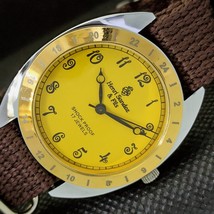 Mechanical Henri Sandoz &amp; Fils Vintage Swiss Mens Yellow Watch 566a-a299863-6 - £19.60 GBP