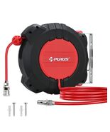 PURUS Retractable Air Hose Reel, 3/8" x 32ft, 180° Swivel Wall/Ceiling M... - $44.55