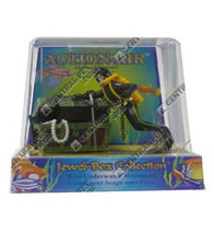 Penn-Plax Treasure Diver Air Aquarium Ornament Multi-Color 1ea/4 in - £27.65 GBP