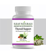 iLEAFNATURALS Thyroid Support with Iodine From Kelp – 60 Veggie Capsules - £12.41 GBP
