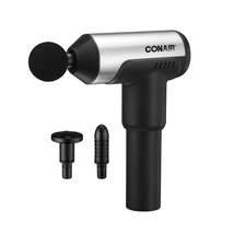 Conair - Percussion Massage Gun for Deep Tissues, Includes 3 Different Tips, Bla - £128.15 GBP