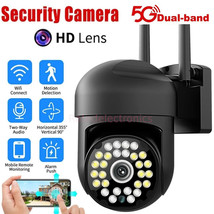 Black 5G WiFi Wireless Home Security Camera System Outdoor Night Vision 1080P HD - £35.83 GBP