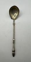 Antique German 800 Silver Gilded Spoon Demitasse Salt Sugar 4” Deer Hoof 8.4g - $32.62