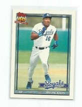 Bo Jackson (Kansas City Royals) 1991 Topps Card #600 - £3.98 GBP