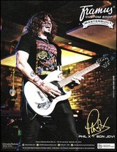 Bon Jovi Phil X White Framus electric guitar advertisement 2019 ad print - £3.03 GBP