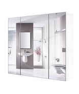 Modern 3-Door Wall Mounted Medicine Cabinet Bathroom Mirror Cupboard - $4,114.16 MXN