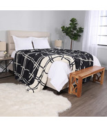 Life Comfort Reversible Sherpa Fleece Blanket, 94&quot; X 108&quot; Choice Multi/G... - $68.54 CAD