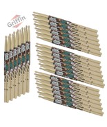 GRIFFIN Attack Zzzap Drum Sticks - 24 Pairs of Select Elite Maple Wood S... - $61.53 CAD
