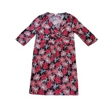 Talbots Woman Stretch Jersey Summerburst Flowers Dress Plus 1X Black Whi... - £18.68 GBP