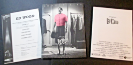 JOHNNY DEPP: TIM BURTON:DIREECTOR: (ED WOOD) ORIG,1994 MOVIE PRESSKIT - $5,948.53 MXN