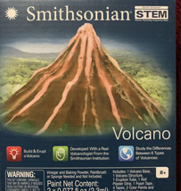 Smithsonian STEM Earth Science Build &amp; Erupt a Volcano Kit Toy Ages 8+ - £12.36 GBP