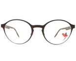 Maui Jim Eyeglasses Frames MJO2102-82M Matte Brown Round Full Rim 49-22-140 - £29.20 GBP