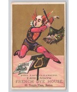 Victorian Trade Card French Dye House Boston Lewando's Fine Lace Cleansing - £5.12 GBP