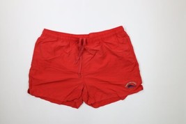 Vintage Tommy Bahama Relax Mens 2XL XXL Spell Out Lined Shorts Swim Trunks Red - £34.91 GBP