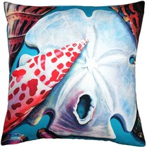 Newport Beach Arrowhead and Miter Shell Mix Throw Pillow 20x20, with Polyfill In - £50.72 GBP