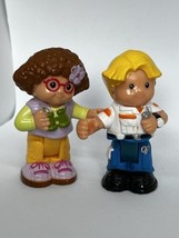 Fisher Price Little People Paramedic And Hiking Workers Eddie Maggie Joi... - $6.65