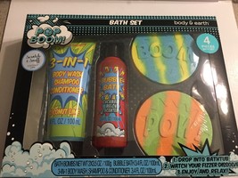 NEW Body &amp; Earth Pop Viva 4PC Bath Boxed Gift Set, Pow - £12.84 GBP