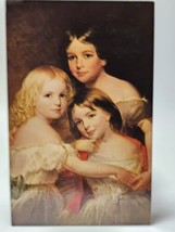 Postcard Henry Wadsworth Longfellow&#39;s Daughters Painting Portrait Cambridge MA - £7.43 GBP