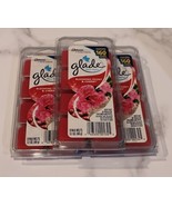 3 Packs Glade Wax Melts Blooming Peony &amp; Cherry New 1 Pk= 8 Melts  - £25.91 GBP