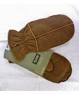 NEW! WILSONS Leather MITTENS Gloves Fleece Lined FINGER INSERTS Size L - $55.48 CAD