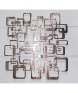 Contemporary Modern Squares Silver  27&quot; x 25 1/2&quot; Business/Office Art - £78.45 GBP