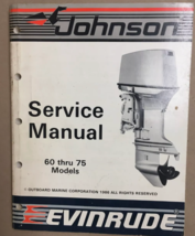 1987 Johnson Evinrude Service Shop Manual 60 Thru 75 Models 507617 - £23.18 GBP