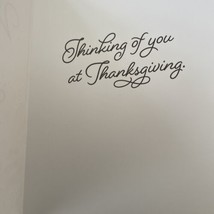 Happy Thanksgiving Card &amp; Envelope Hallmark Greeting Card B4 - £3.68 GBP