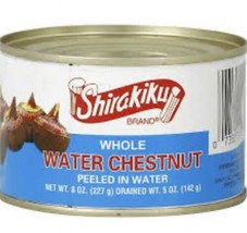 Shirakiku Whole Water Chestnut 8 Oz (Pack Of 8) - £58.33 GBP