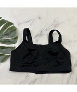 Soma Sport Max Support Wireless Sports Bra Size 34 D Black Workout - $33.83 CAD