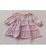 Faded Glory Girl&#39;s Youth Long Sleeve Shirt Size 0-3 Months Striped GUC - £8.04 GBP