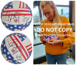 Kerri Walsh Jennings Signed USA Beach Volleyball Proof Autographed Olympic Gold. - £233.00 GBP