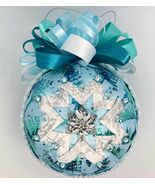 Handmade Iridescent Quilted Keepsake Heirloom Ornament - $23.00