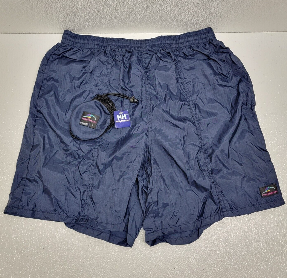 Vintage Helly Hansen Stratos Shorts New With Tags Womens Large Navy Blue - $46.32